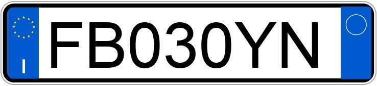 Numer rejestracyjny FB030YN posiada FIAT 500 Numer rejestracyjny FB030YN posiada FIAT 500