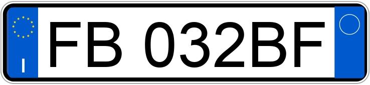 Numer rejestracyjny FB032BF posiada AUDI A3 3a serie