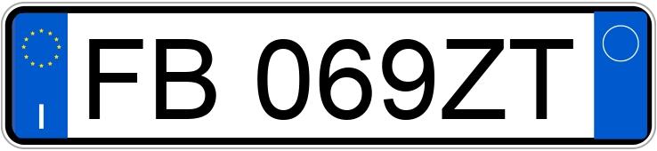 Numer rejestracyjny FB069ZT posiada LAND ROVER RR Evoque 1a serie