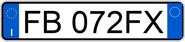 Numer rejestracyjny FB072FX posiada BMW X4