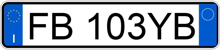 Numer rejestracyjny FB103YB posiada AUDI A3 3a serie Numer rejestracyjny FB103YB posiada AUDI A3 3a serie