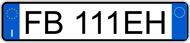 Numer rejestracyjny FB111EH posiada LANCIA Ypsilon 3a serie Numer rejestracyjny FB111EH posiada LANCIA Ypsilon 3a serie