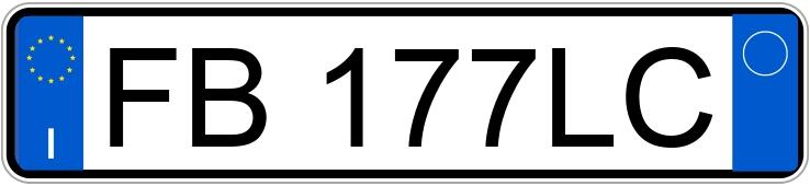 Numer rejestracyjny FB177LC posiada ALFA ROMEO Giulietta