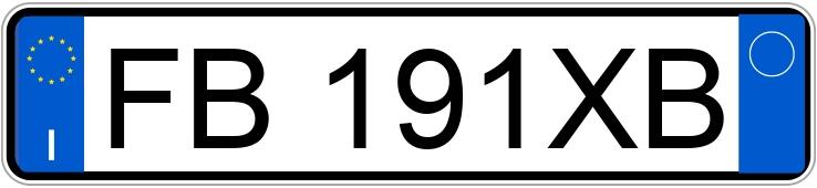 Numer rejestracyjny FB191XB posiada FIAT Punto 4a serie