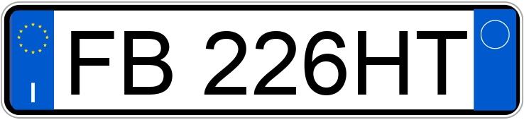 Numer rejestracyjny FB226HT posiada BMW Serie 5