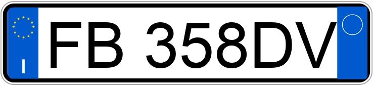 Numer rejestracyjny FB358DV posiada FIAT 500X