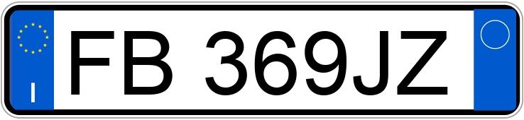 Numer rejestracyjny FB369JZ posiada FIAT 500X