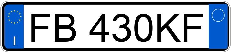 Numer rejestracyjny FB430KF posiada BMW Serie 3 325 i cat Coupe Attiva (160 kw)