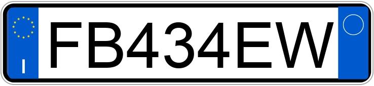 Numer rejestracyjny FB434EW posiada MINI Mini Countrym.