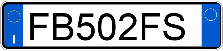 Pirat drogowy w pojeździe o numerach rejestracyjnych FB502FS
