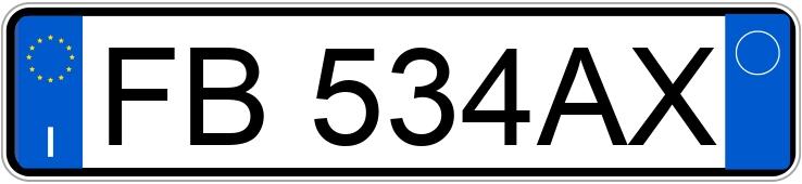 Numer rejestracyjny FB534AX posiada ALFA ROMEO Giulietta