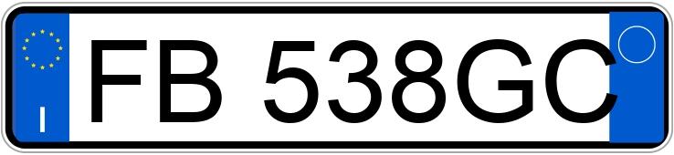 Numer rejestracyjny FB538GC posiada CITROEN C3 2a serie