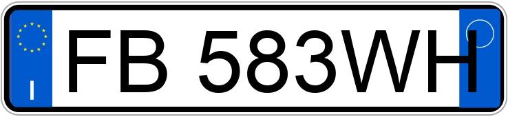 Numer rejestracyjny FB583WH posiada BMW Serie 1