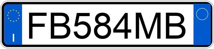 Numer rejestracyjny FB584MB posiada MERCEDES Classe C