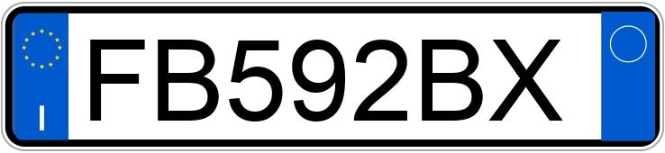 Numer rejestracyjny FB592BX posiada BMW Serie 5