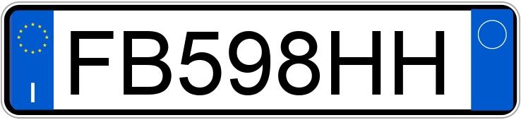 Numer rejestracyjny FB598HH posiada FIAT Panda 3a serie Numer rejestracyjny FB598HH posiada FIAT Panda 3a serie
