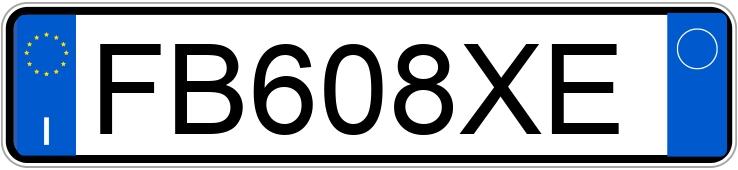 Numer rejestracyjny FB608XE posiada PEUGEOT 208 1o serie