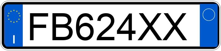 Numer rejestracyjny FB624XX posiada FIAT 500X