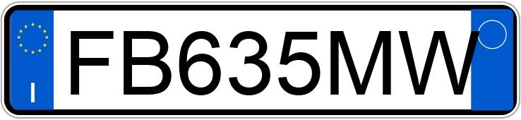 Numer rejestracyjny FB635MW posiada MINI Mini 5P