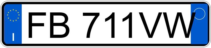 Numer rejestracyjny FB711VW posiada FIAT Panda 3a serie