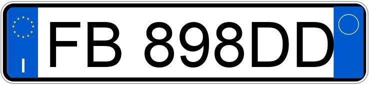 Numer rejestracyjny FB898DD posiada FIAT Panda 3a serie Numer rejestracyjny FB898DD posiada FIAT Panda 3a serie