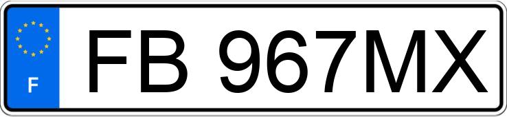 Numer rejestracyjny FB967MX posiada CITROEN C3 III