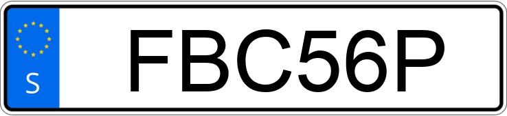 Le numéro d’enregistrement FBC56P a Volkswagen ID.4