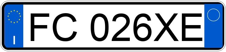 Numer rejestracyjny FC026XE posiada FIAT Punto 4a serie Numer rejestracyjny FC026XE posiada FIAT Punto 4a serie