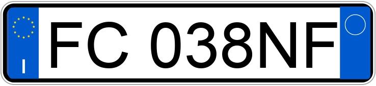 Numer rejestracyjny FC038NF posiada FIAT 500 Numer rejestracyjny FC038NF posiada FIAT 500
