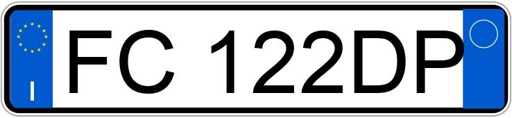 Numer rejestracyjny FC122DP posiada FIAT 500 Numer rejestracyjny FC122DP posiada FIAT 500