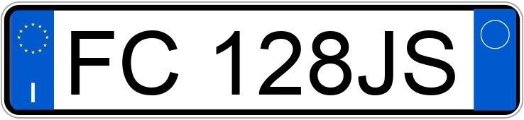 Numer rejestracyjny FC128JS posiada FIAT Panda 2a serie
