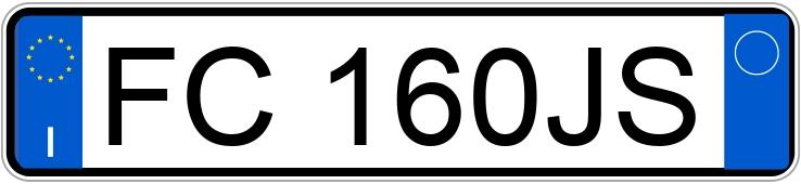 Numer rejestracyjny FC160JS posiada SUZUKI Vitara