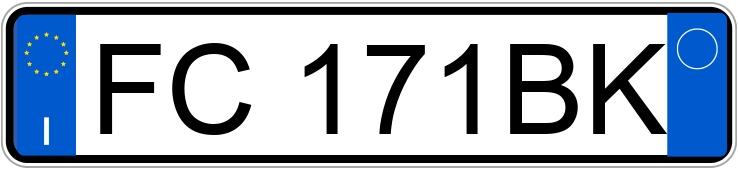 Numer rejestracyjny FC171BK posiada LANCIA Ypsilon 3a serie