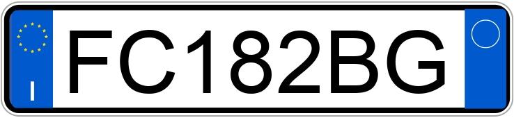 Numer rejestracyjny FC182BG posiada ABARTH 500