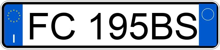 Numer rejestracyjny FC195BS posiada LAND ROVER RR Evoque 1a serie