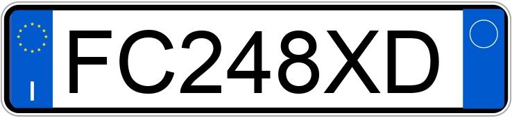 Numer rejestracyjny FC248XD posiada FIAT Tipo