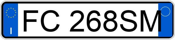 Numer rejestracyjny FC268SM posiada CITROEN C3 2a serie