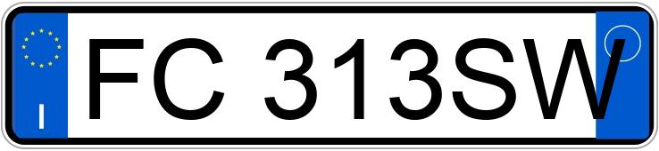 Numer rejestracyjny FC313SW posiada ASTON MARTIN V8 Vantage