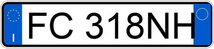 Numer rejestracyjny FC318NH posiada AUDI A6 4a serie
