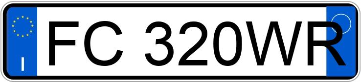 Numer rejestracyjny FC320WR posiada OPEL Astra 5a serie