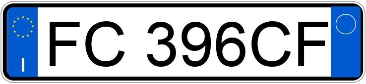 Numer rejestracyjny FC396CF posiada VOLKSWAGEN up!