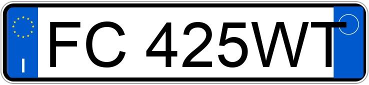 Numer rejestracyjny FC425WT posiada NISSAN Note