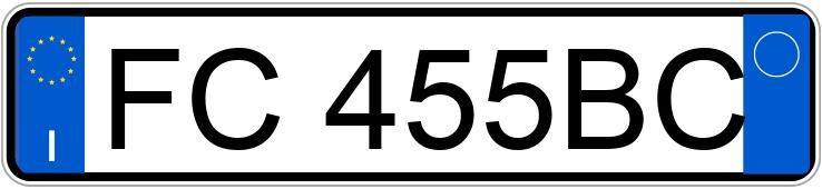 Numer rejestracyjny FC455BC posiada BMW Serie 3