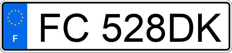 Numer rejestracyjny FC528DK posiada DS DS3