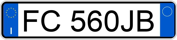 Numer rejestracyjny FC560JB posiada BMW X1