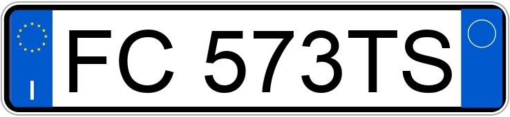 Numer rejestracyjny FC573TS posiada FIAT 500 Numer rejestracyjny FC573TS posiada FIAT 500