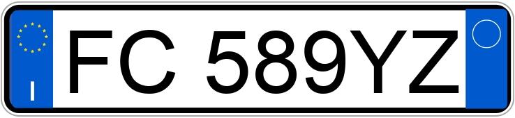 Numer rejestracyjny FC589YZ posiada VOLKSWAGEN Golf 7a serie