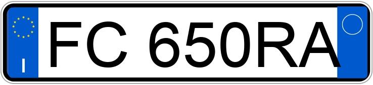 Numer rejestracyjny FC650RA posiada MINI Mini 4a serie