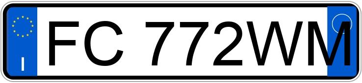 Numer rejestracyjny FC772WM posiada LANCIA Ypsilon 3a serie