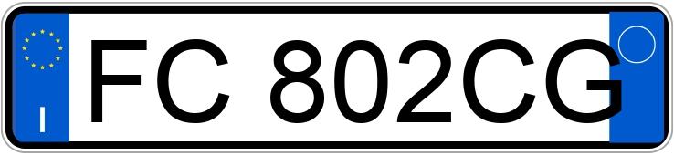 Numer rejestracyjny FC802CG posiada FORD C-Max 2a serie